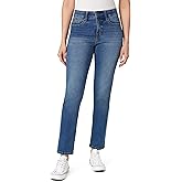 Angels Forever Young Womens Jeanie Lift Mid-Rise Straight Ankle Jeans