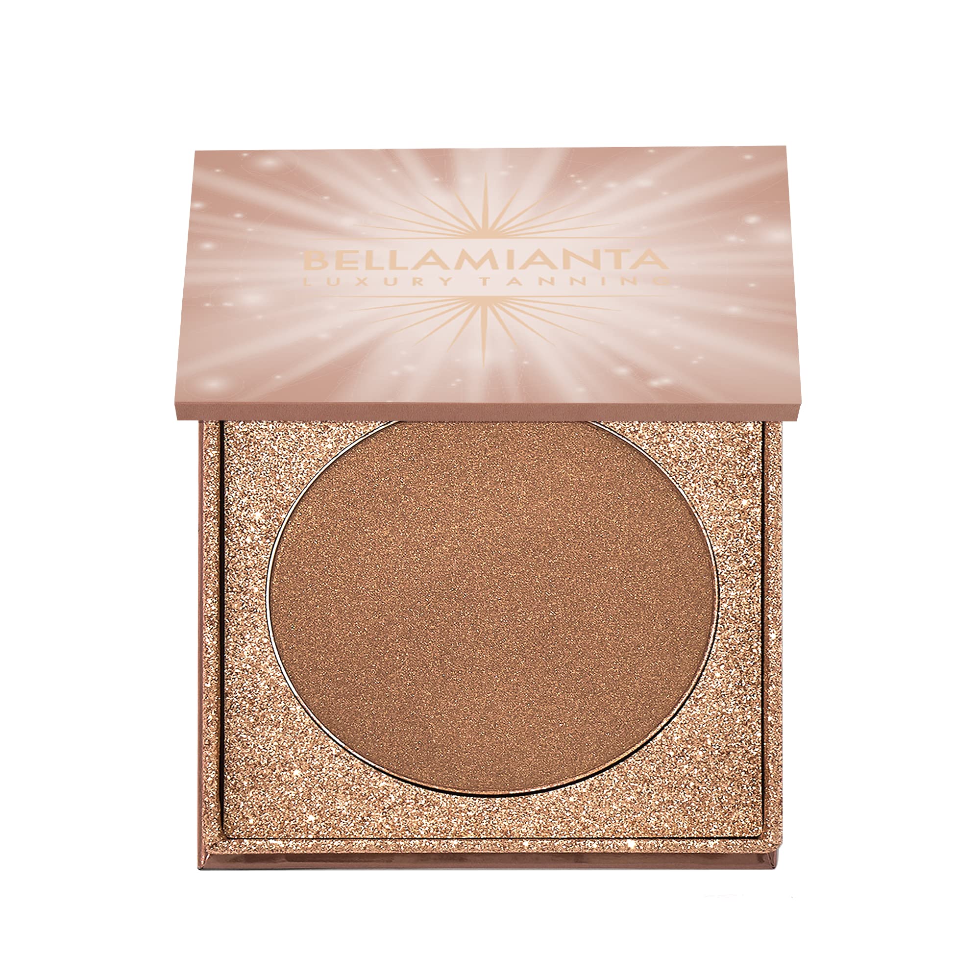 Bellamianta Illuminating Bronzing Powder for Face & Body - Bronzer Powder for a Sunkissed Skin Glow - Lightweight Formula with Ultra-Fine Pigments - Contour and Highlight for All Skin Types - 20g