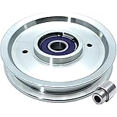 604792 BIGBearing Solid Steel Billet Seamless Rebuildable Idler Pulley | 5.75" fits Super S Raptor SD Raptor SDX 54" 60" for Hustler &amp; BigDog Alpha MP 60" Big Dog Stens 280-813