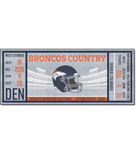 Amazon.com: Broncos Rug