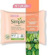 Simple Protect N Glow Instant Glow Biodegradable Wipes 20 Count Pack of 4 view 3