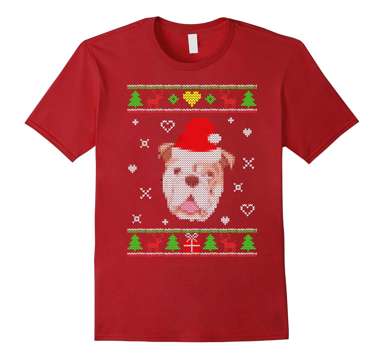 English Bulldog Ugly Christmas Sweater Shirt Gift Dog Lovers-ANZ