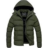 CREATMO US Men's Puffer Jacket Waterproof Winter Parka jacket Warm Thicken Ski Coat