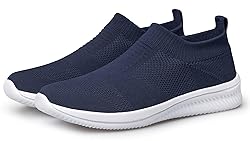 vibdiv Flat Shoes Mesh Knit Sock Sneakers Slip on