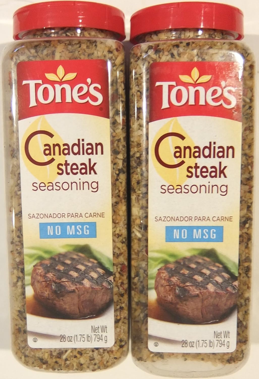 Tone's Canadian Steak Seasoning 28 Ounce Shaker (Pack of 2