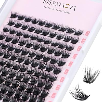 LYMYBETY Cluster Lashes Extensions 120Pcs D Curl 9-15mm Mix