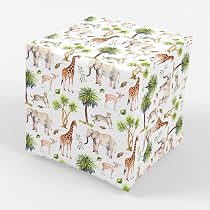 Amazon.com: Stesha Party Safari Wrapping Paper Jungle Birthday ...