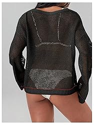 BEAUDRM Women's Number Letter Graphic Sweater
