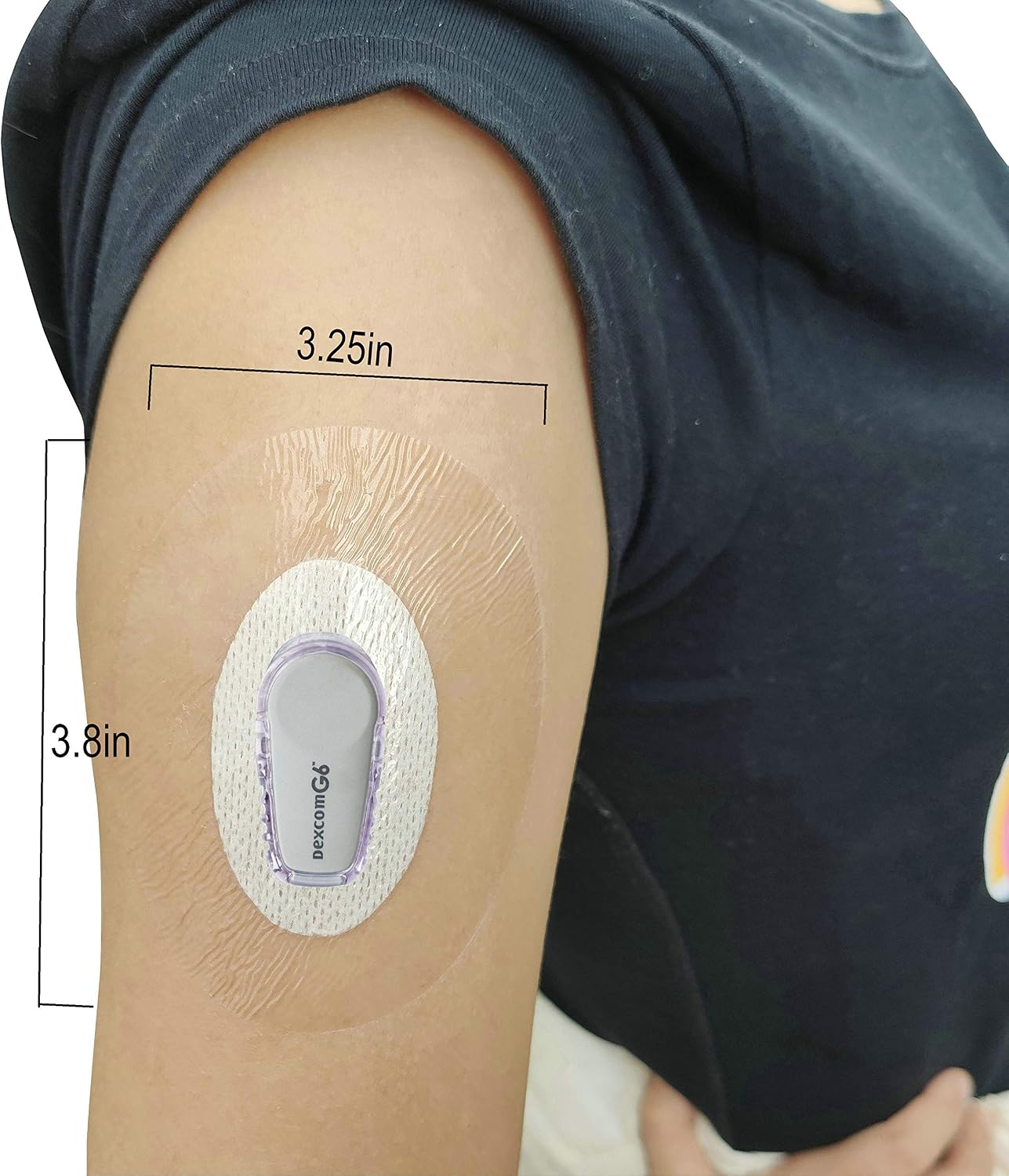 BaBallet 25-Pack Dexcom G6 CGM Patches, Pre Cut Clear Waterproof Adhesive Patches, Hypoallergenic Tape - Image 3