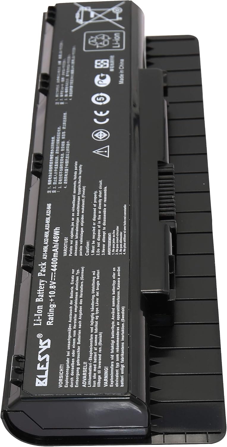 BLESYS Laptop Battery for ASUS N76 N76V N76VB N76VJ N76VM N76VZ N76VZ-DH71-CA N76VZ-DS71 N76YI361VM-SL N76YI363VZ-SL N76YI361VZ-SL Replace for ASUS A31-N56 A32-N56 A33-N56 Notebook battery - Image 5