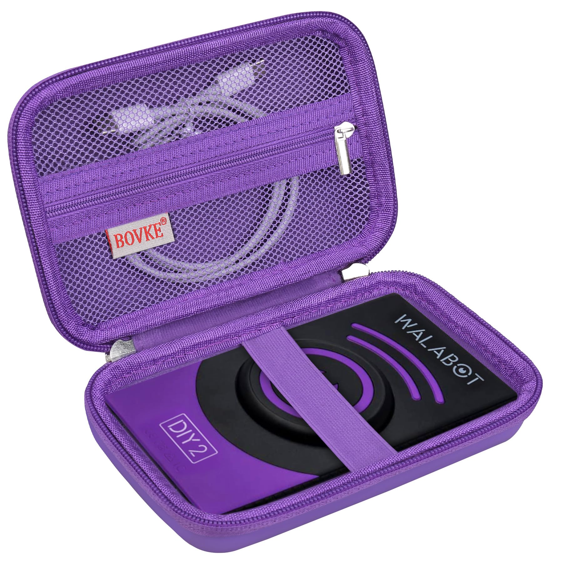 BOVKE Carrying Case Compatible with WALABOT DIY 2 - Advanced Stud Finder and Wall Scanner, Imaging Sensor Case for WALABOT in-Wall Imager with Mesh Pocket for Cables Accessories, Purple