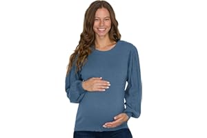 Eliana Cable Knit Sleeve Maternity Sweater - Pregnancy Sweater - Maternity Sweaters