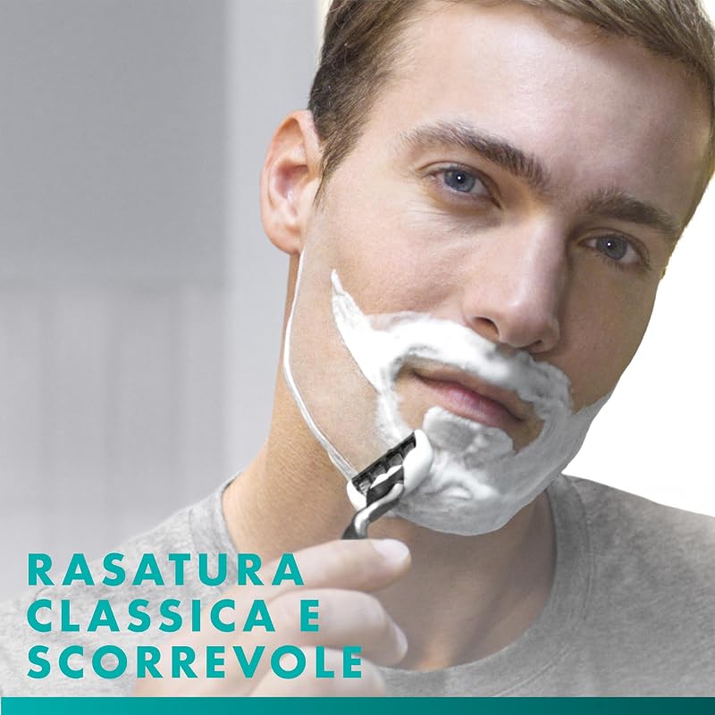 Lamette Mach 3, 15 Cartucce per Rasoio Barba Uomo, Multicolore