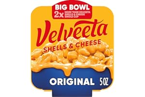 Velveeta Shells & Cheese Original Shell Pasta with 2X the Creamy Shells Big Bowl Microwave Meal, 5 oz Tray