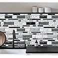 WENMER Peel and Stick Backsplash Wallpaper, Kitchen Backsplash Wallpaper, Kitchen Peel and Stick Wall Paper, Tile Contact Paper for Countertop, Bathroom 17.7"x 394"