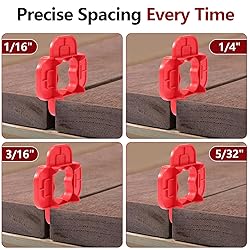24 Packs 4-in-1 Multi-Size Deck Spacer Tool