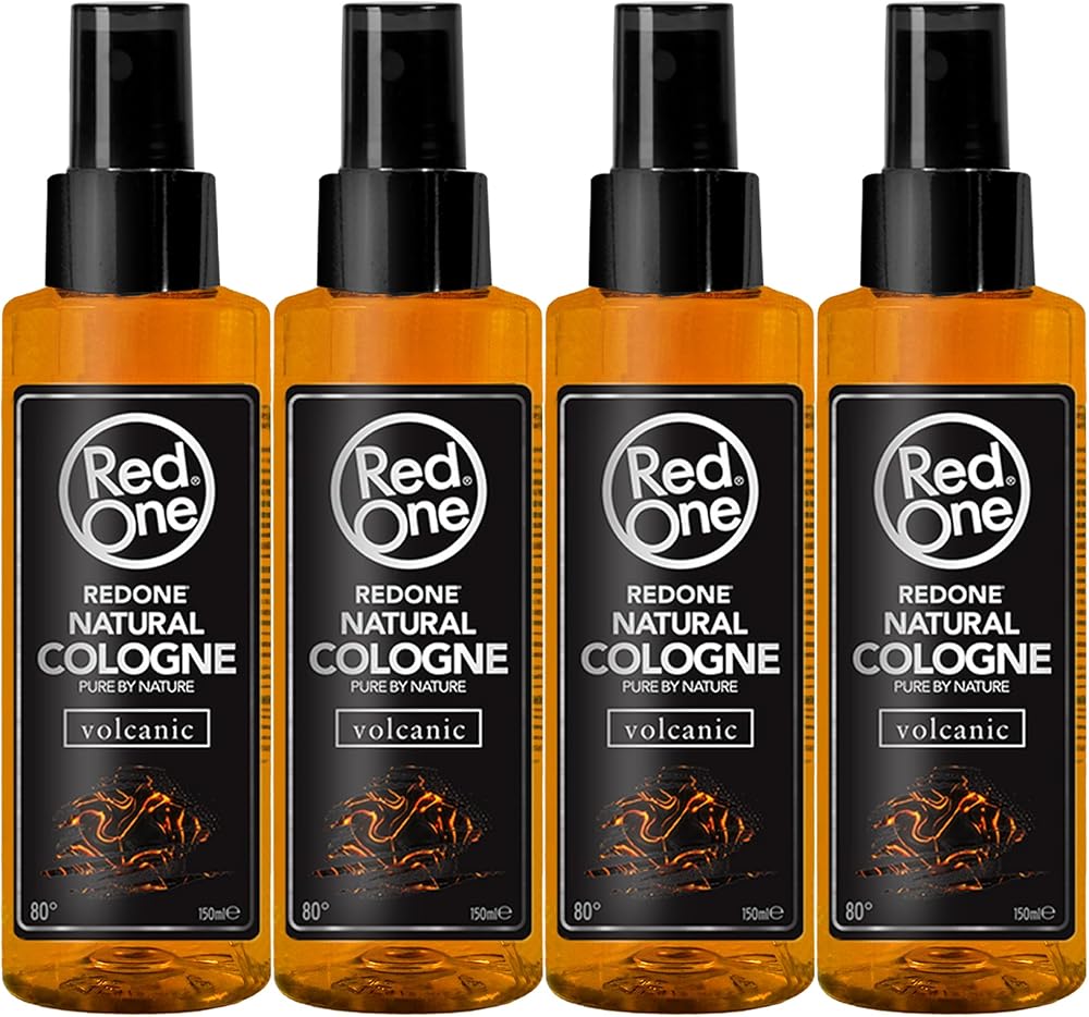 Redone Volcanic Natural Aftershave Cologne Spray Men 4x 150ml Long Lasting