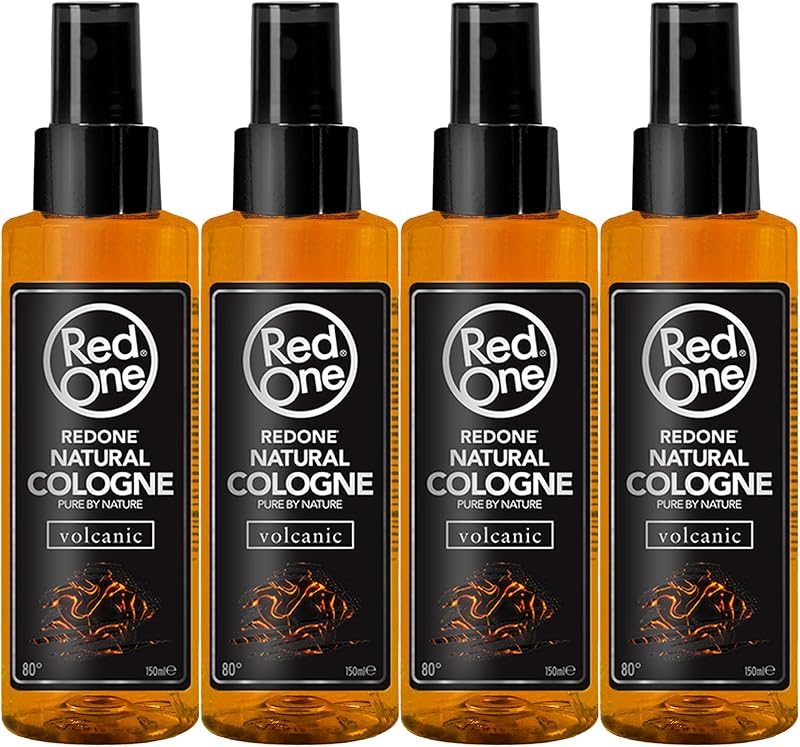 Redone Volcanic Natural Aftershave Cologne Spray Men 4x 150ml Long Lasting