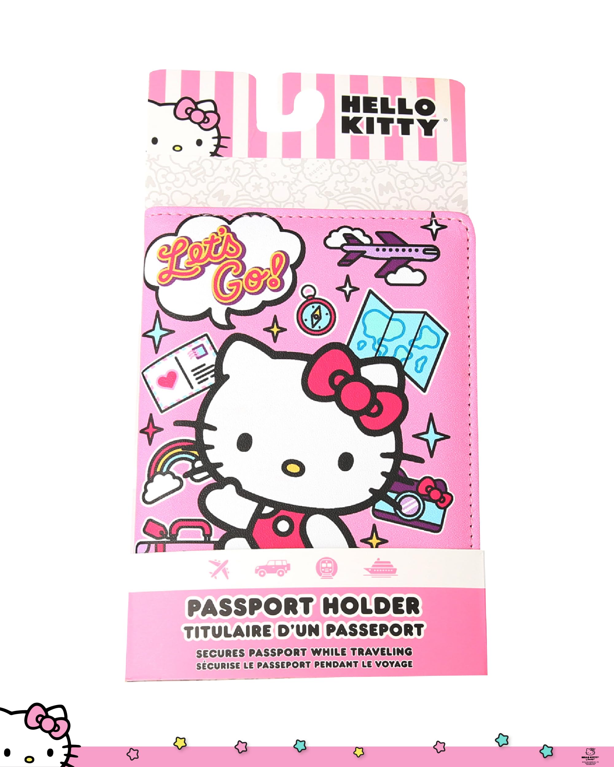 Hello Kitty Passport Holder - Sanrio Passport Holder for Women - Officially Licensed Passport Case (VG701236L.NJ)