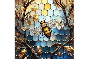 xackcme Bee Paint by Numbers for Adults - Paint by Number on Canvas Without Frame, DIY Oil Painting for Gift Home Wall Decor (16x16 inch)