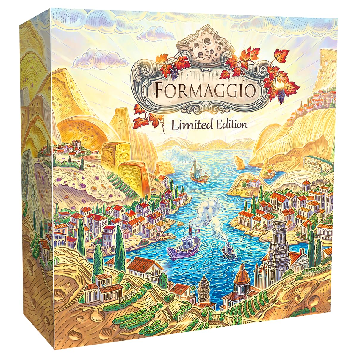 Photo 1 of Formaggio Board Game (Limited Edition) - The Italian Cheesemaking Euro Strategy Game, Worker-Placement, Family Fun for Kids & Adults, Ages 14+, 1-4 Players, 40 Min Playtime by R2i Games