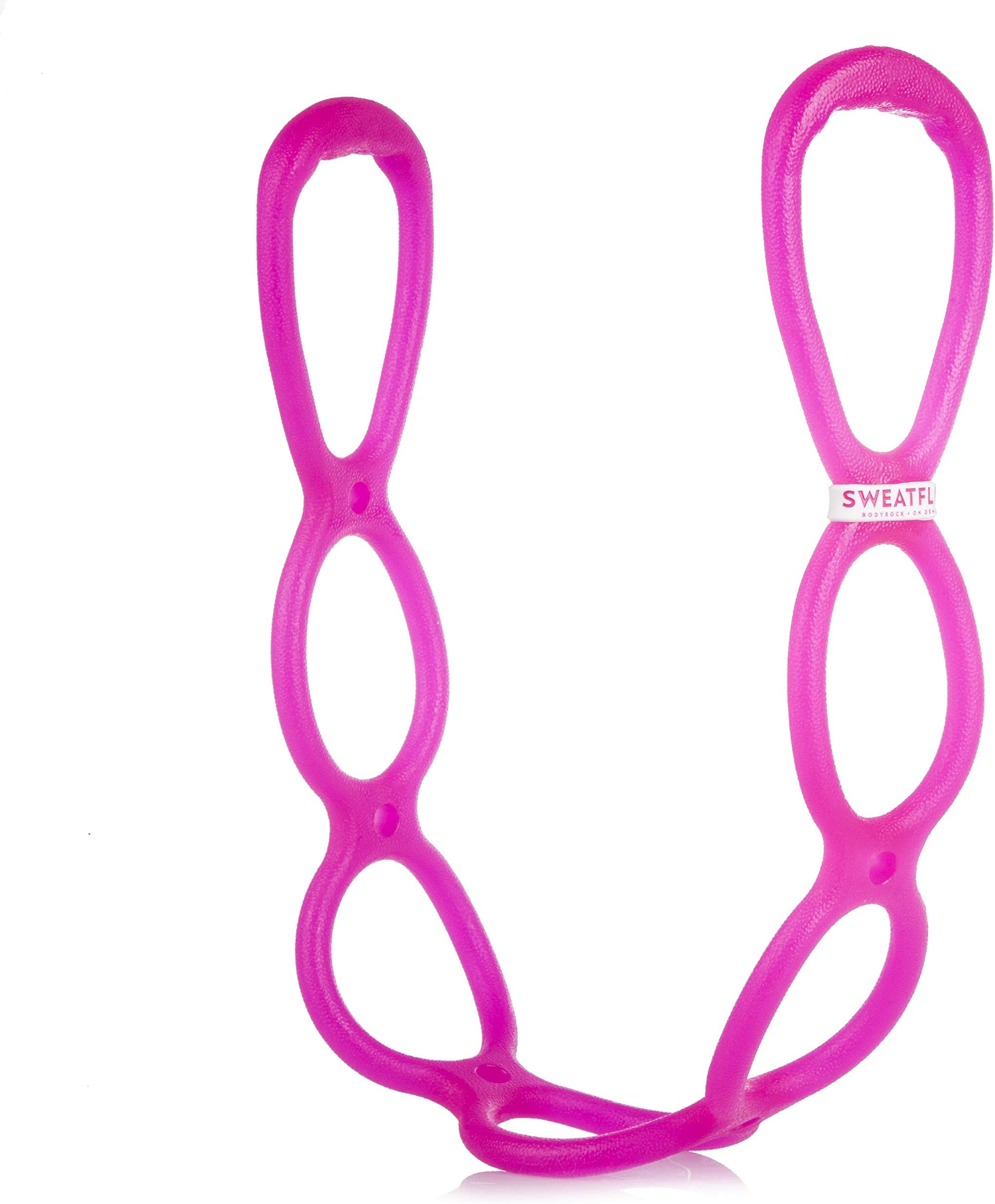 Stretch Ring Workout Resistance Band: BodyRock Pink Thing Exercise Band for Total Body Fitness - Resistance Bands / Physical Therapy Band for Stretching and Working Out Legs, Arms, Shoulders and Butt