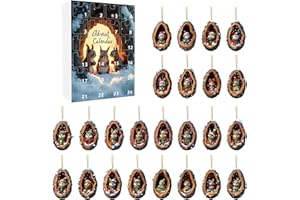 Generic Squirrel Monkey Bear Fox Advent Calendar 2025, 24 Days Christmas Advent Calendar, Fun Animal Ornaments For Christmas 