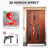 Rubigo Black Door Numbers 0-99 A B C D 3" Self Adhesive 7.5cm 5cm view 3