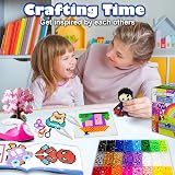 FunzBo Fuse Beads Craft Kit 5500Pcs 21 Colors Melty Fusion 5mm Beads view 6