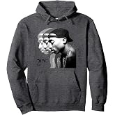 Tupac Tupac Repeat Pullover Hoodie ,Blue ,Small