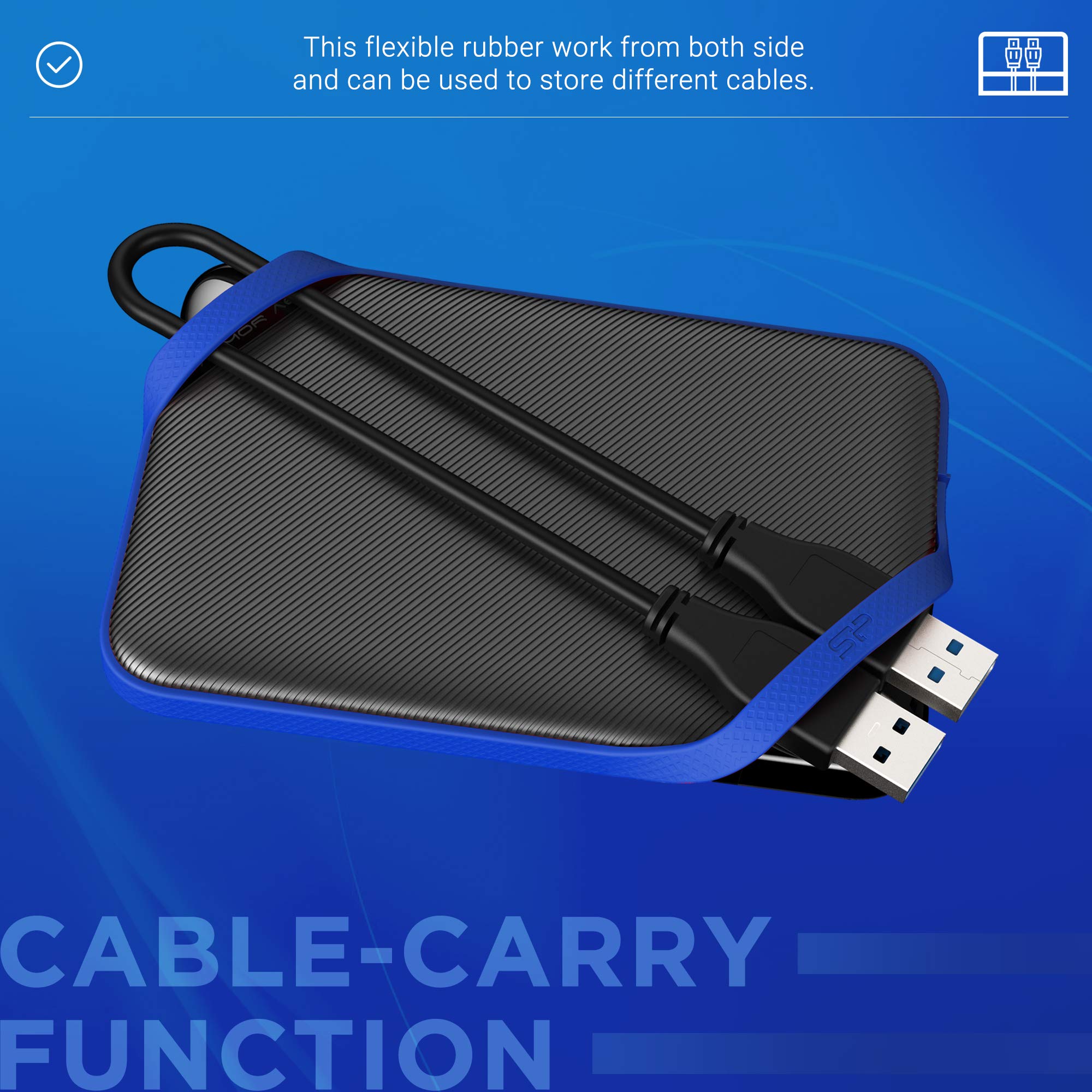 Silicon Power 4TB Rugged Game Drive A62 External Hard Drive PS5 Compatible