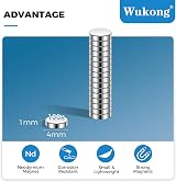 Wukong 4x1 mm Tiny Magnets 100 Pack Epoxy Fridge Model Craft DIY Whiteboard view 2