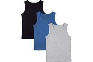 Andrew Scott Basics Boys' 10 Pack Color A-Shirt Sport Tank Top Undershirts
