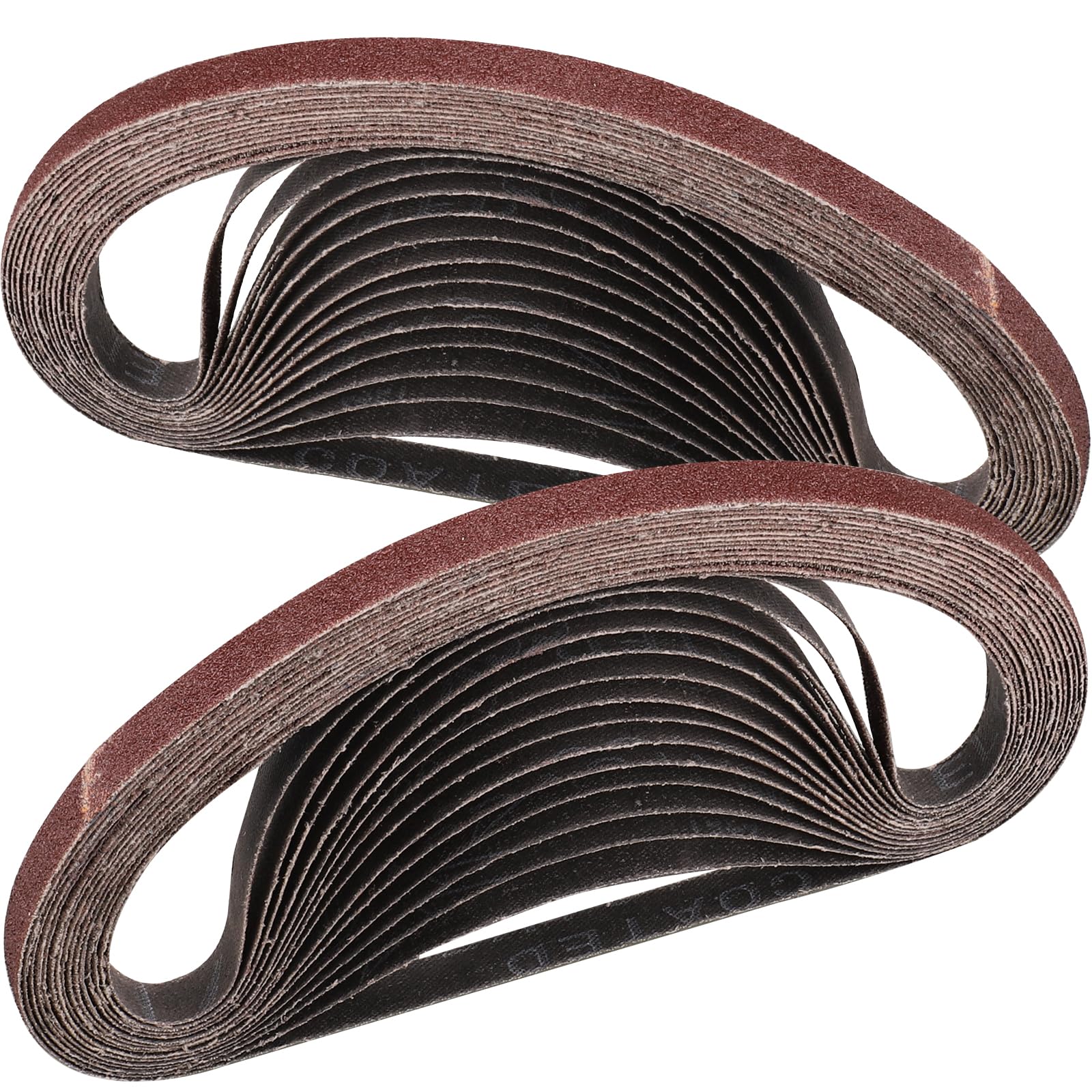 STEBRUAM Sanding Belt 9 x 533 mm,30PCS 80 Grit