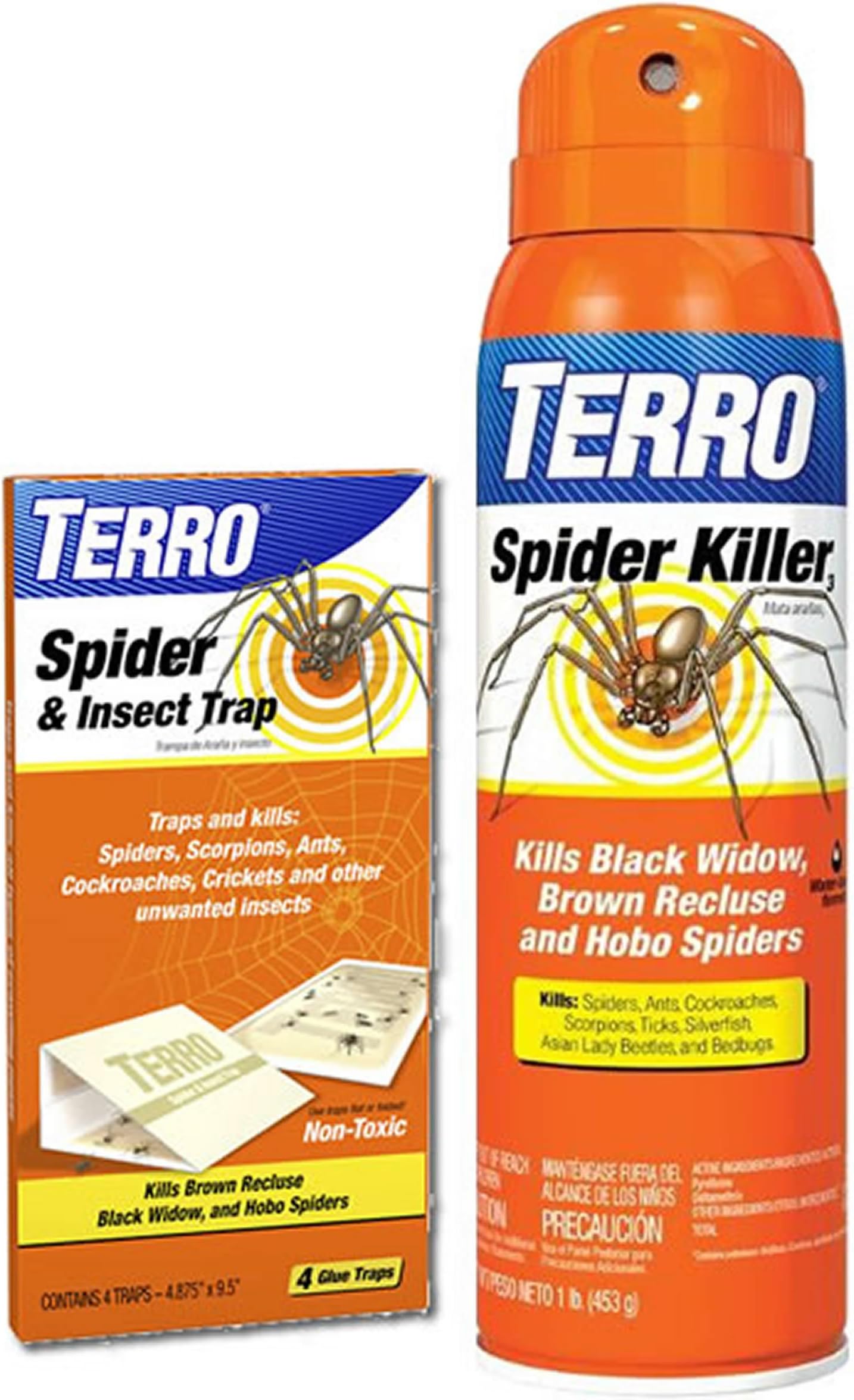 TERRO T2302-3200 Spider Killer Spray and Spider and Insect Traps