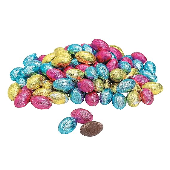 Foil Wrapped Chocolate Easter Eggs (90 individually