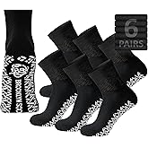 Non-Skid Cotton Ankle Socks, Non-Binding Neuropathy Diabetic Quarter Socks, 3-6 - 12 Pairs Pack