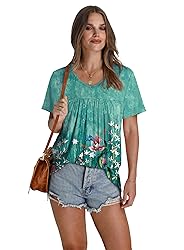 Womens Blouses Dressy Casual Short Sleeve T Shirts