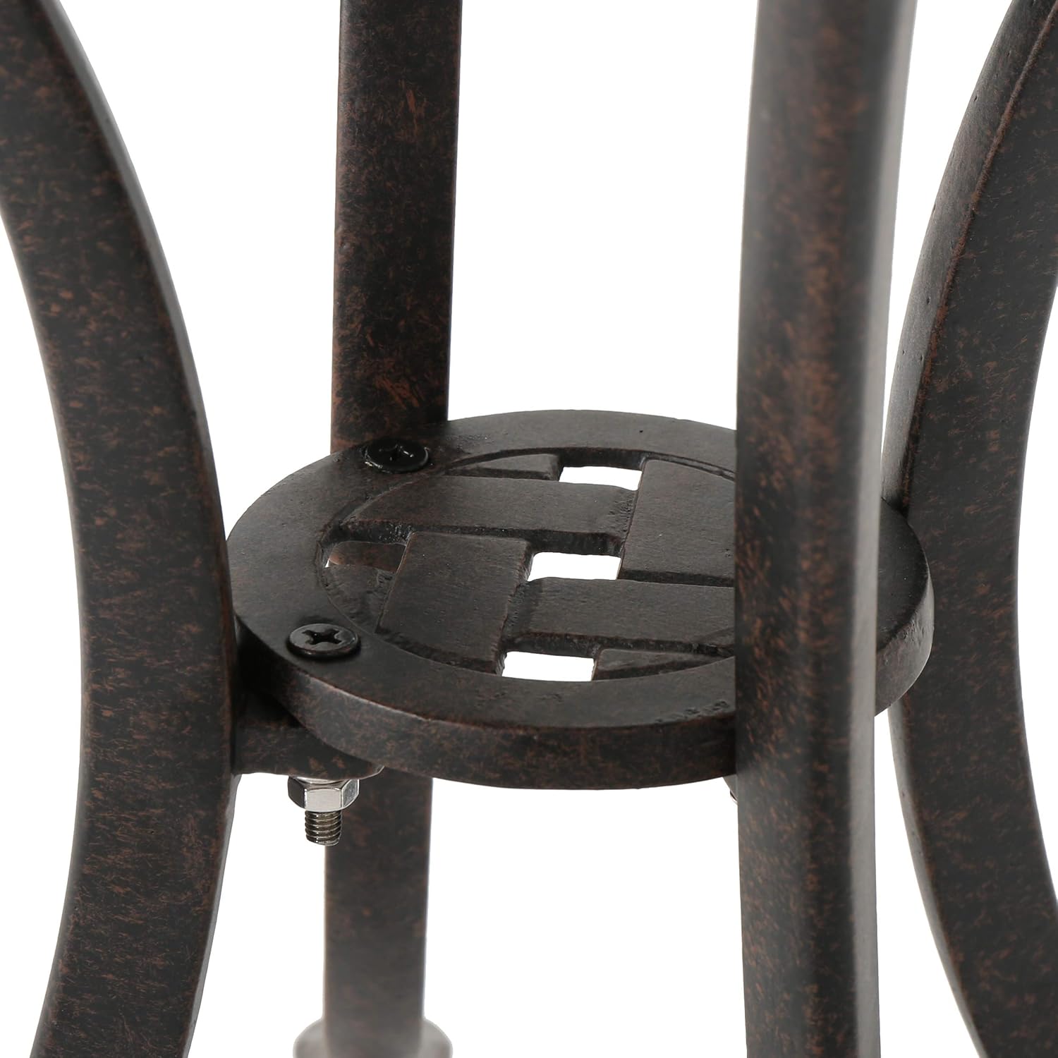 Christopher Knight Home Lola Outdoor 19" Cast Aluminum Side Table, Bronze Finished : Garden & Outdoor