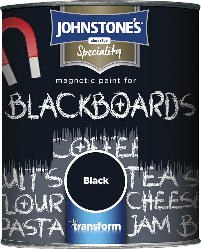 Johnstone's 309268 Blackboard Paint Black, 750 ml Amazon.co