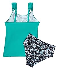 RXRXCOCO Women Tankini Bathing Suits Ruffle High