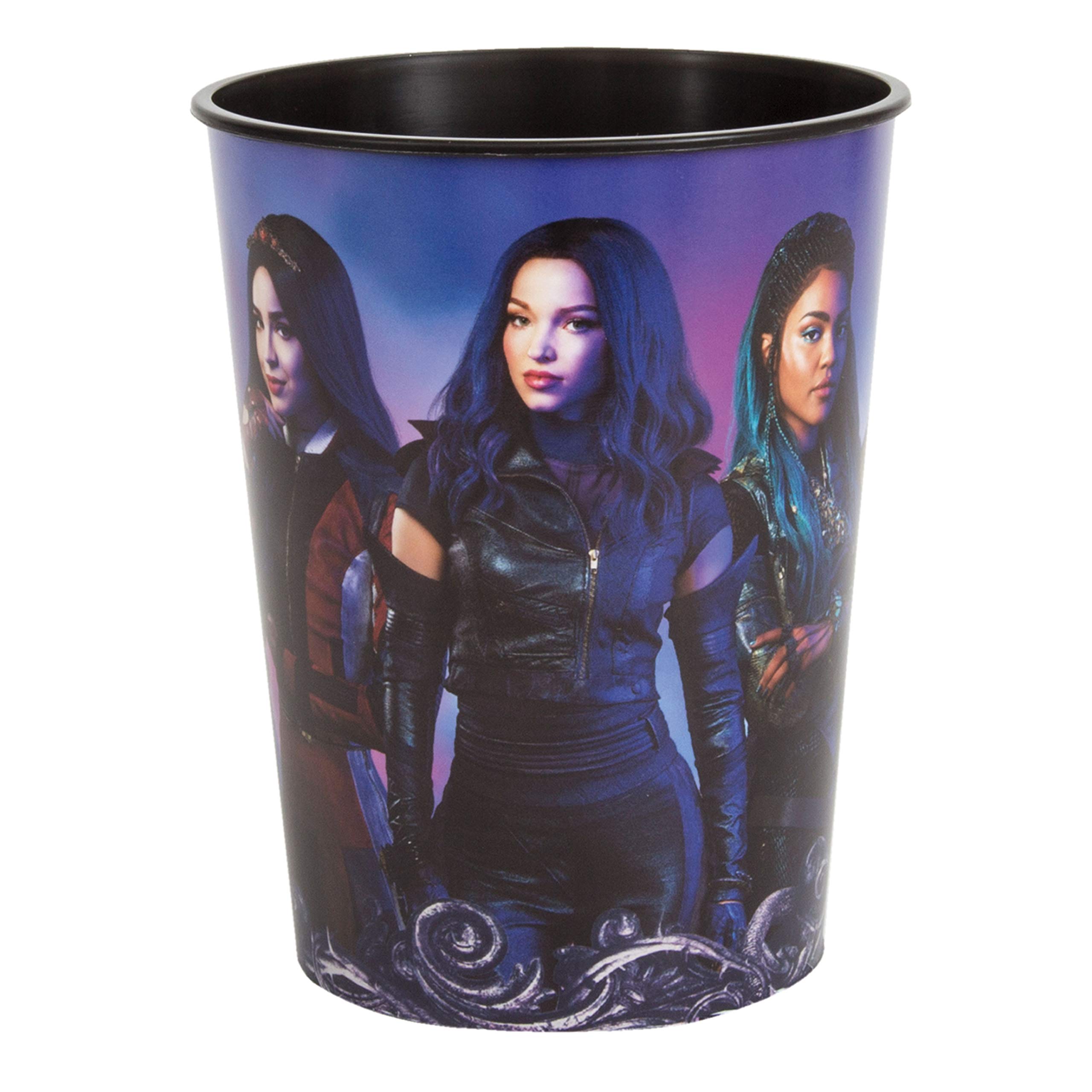 Photo 1 of Disney Descendants 3 Plastic Stadium Cup - 16 oz (1 Pc) - Durable & Colorful Design Featuring Favorite Characters, Perfect for Kids' Birthdays & Events