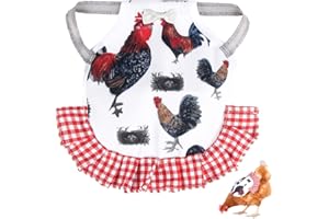 PETKNOWS Standard Chicken Saddle, Hen Apron with Elastic Straps, Suit for Small, Medium and Large Hens, Hen Care Accessories