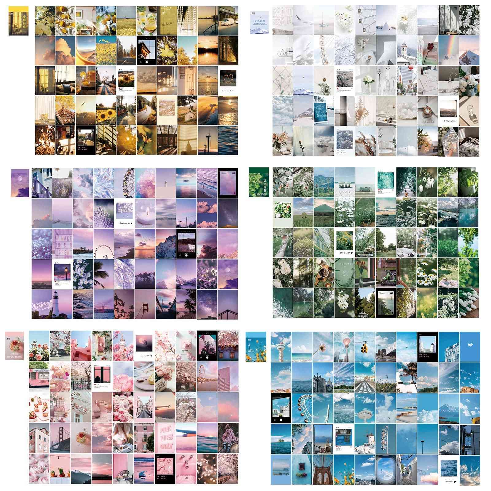 Lrtzizy 300 Pieces Washi Paper Sticker Set Daily Scenery Life Stuff Travel Kawaii Stickers Aesthetic Stickers for Scrapbooking