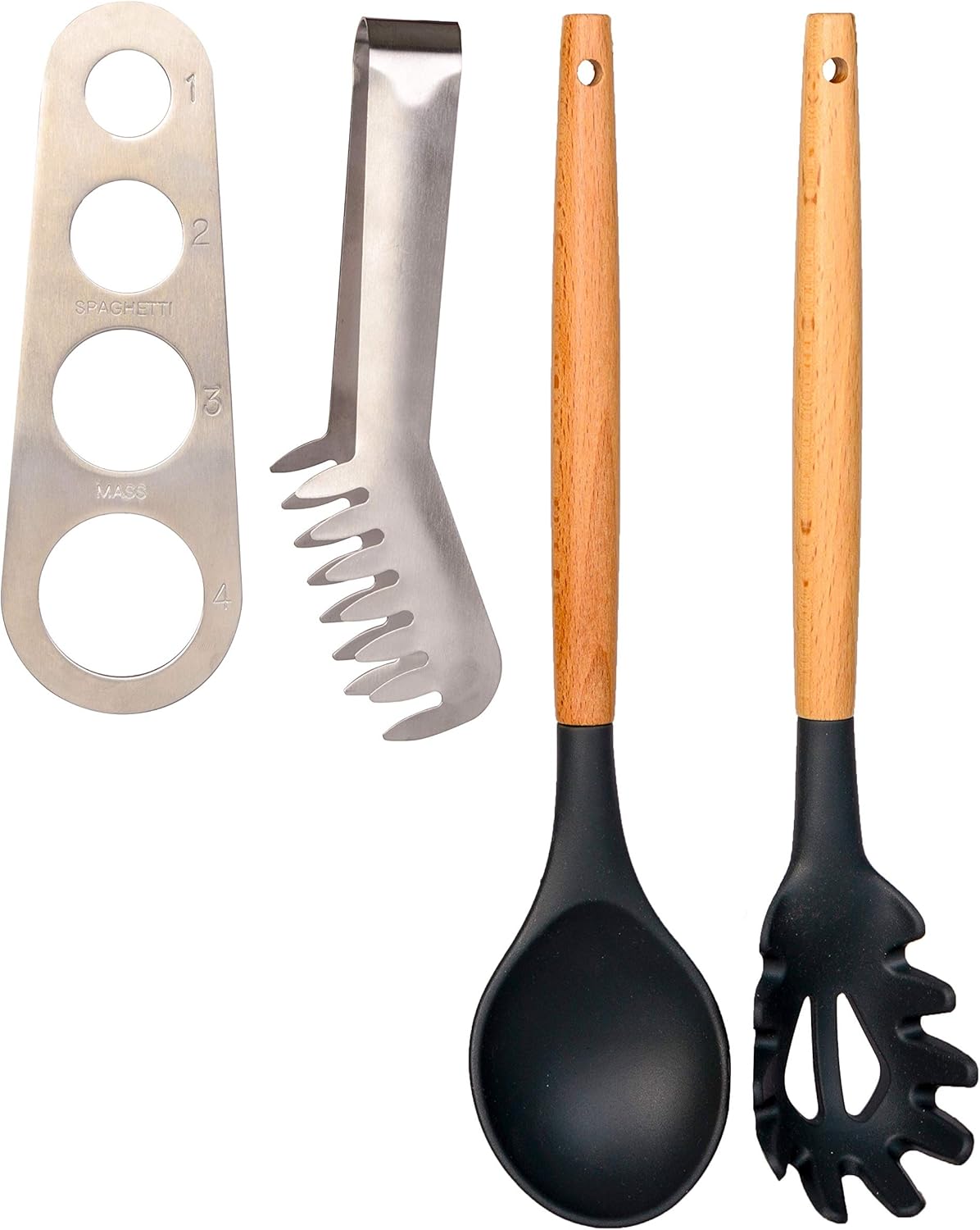 Spaghetti Server Set, Nylon Pasta Spoon Spaghetti Server Fork Stainless