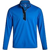 Spyder Mens Quarter Zip Pullover - Lightweight Fleece Quarter Zip Mens Pullover UPF 30 Athletic Moisture Wicking Sweatshirt