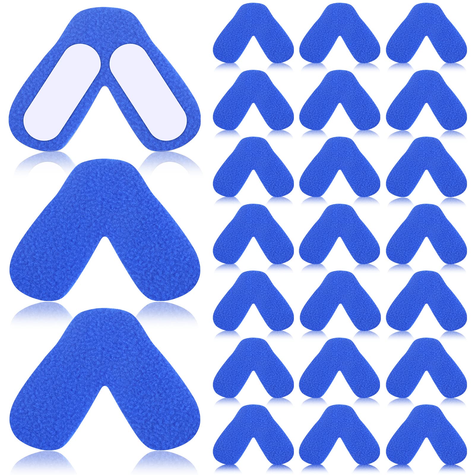 Photo 1 of Jutom 24 Pack Nose Pads for Mask Avoiding Air Leaks Nasal Pads for Supplies Comfortable Nasal Guard Sleep Mask Liners Soft Cushions Accessories(Blue)