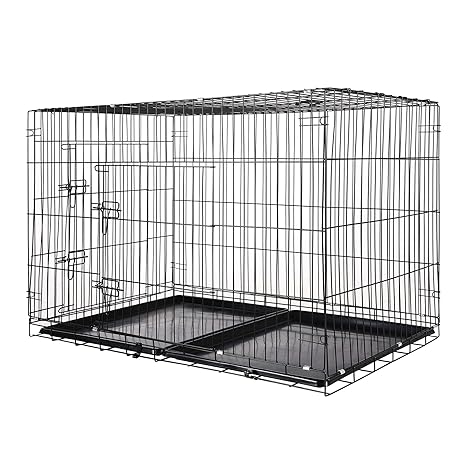 Zelsius Transportkäfig | Hundebox | Hundekäfig | Drahtkäfig für Hund Katze klein bis groß | S - XXL | mit 2 Türen | faltbar