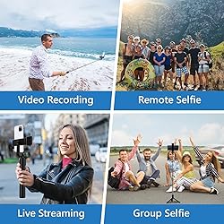 Selfie Stick, 40 in Retractable Phone Tripod with