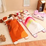 Wbesty Toddler Nap Mat Portable Cat Style Slumber Bag for Kids view 7